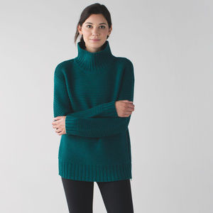 Lululemon Merino Wool Teal Sweater